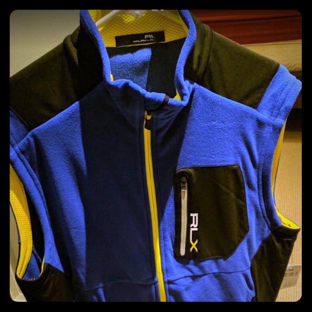 RLX Ralph Lauren *NEW* Fleece Zip Up Vest Sz. L